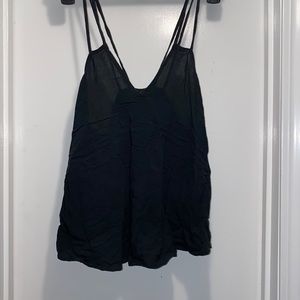 Brandy Melville Flowy Black Tank Top